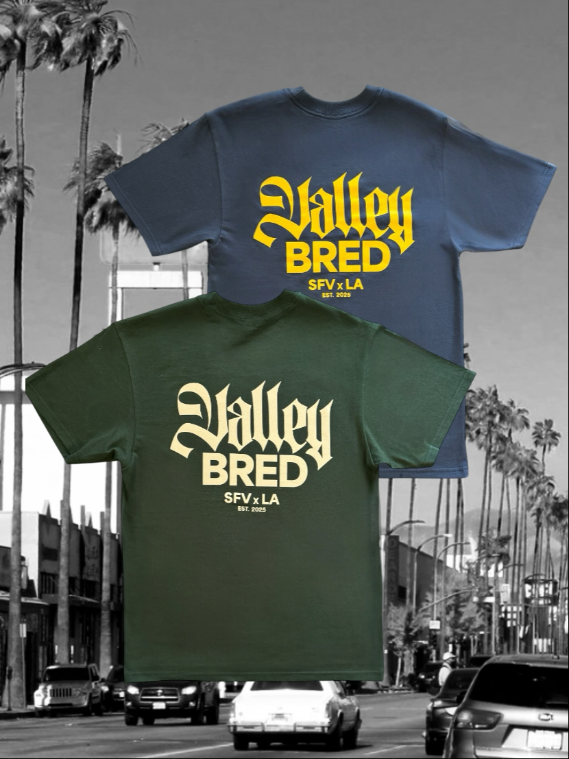 Valley Bred Logo T-Shirt Blue & Green Variant