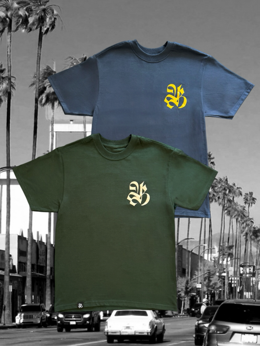 Valley Bred Logo T-Shirt Blue & Green Variant